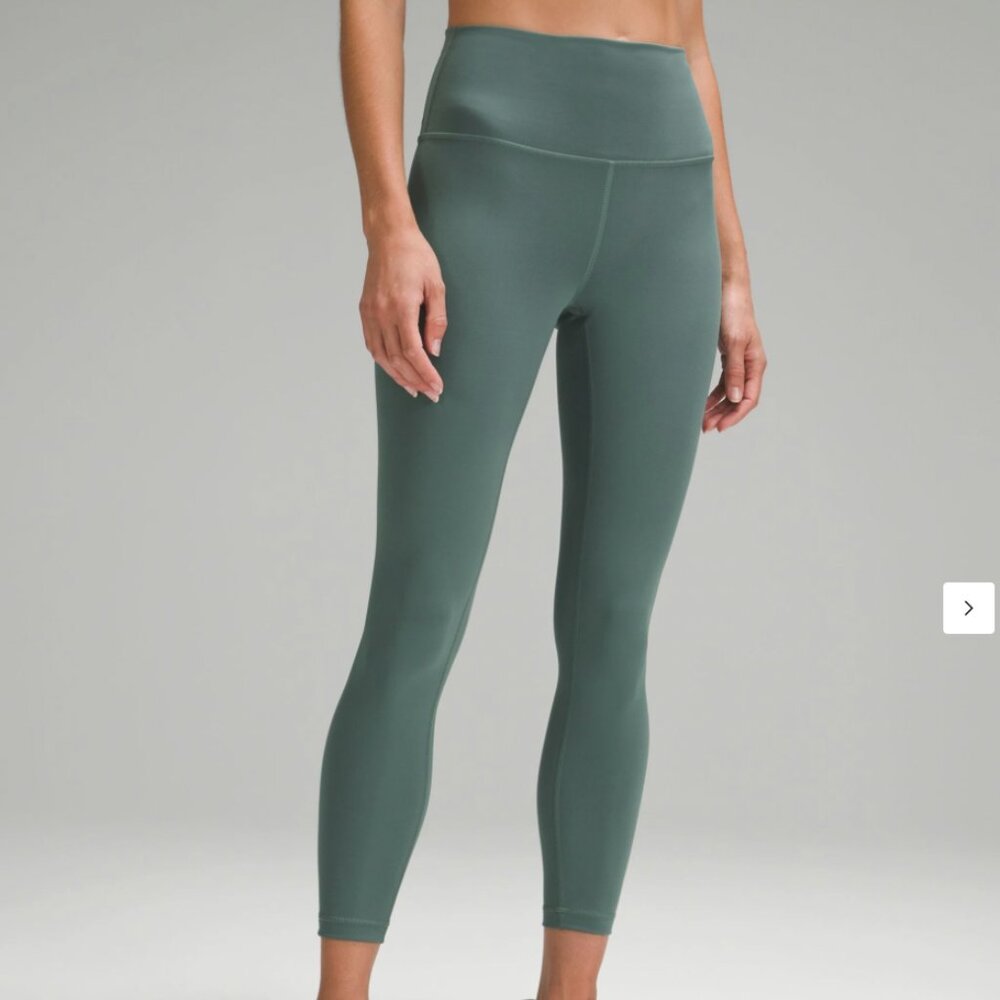 Lululemon Wunder Train High-Rise Tight 25” – Size 4 – Medium Forest Green